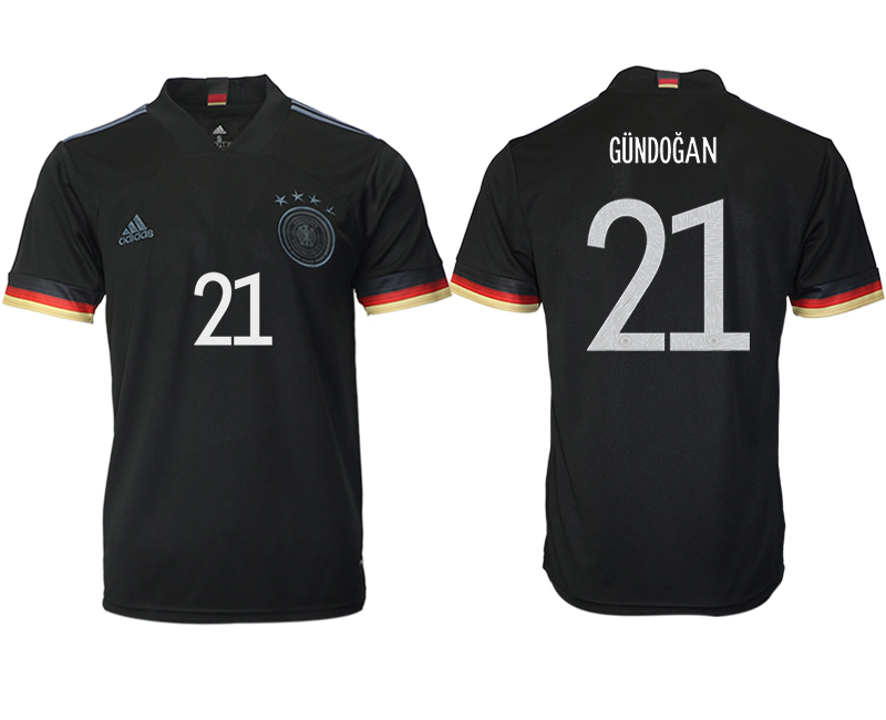 Men 2021 Europe Germany away AAA version #21 soccer jerseys